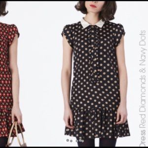 Dear Creatures Polka dot Peter Pan dress. Rare!!